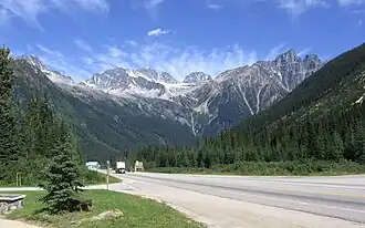Rogers Pass und Hermit Range im Glacier-Nationalpark