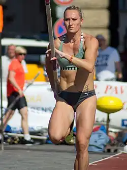 Romana Maláčová Rang vierzehn mit 4,10 m