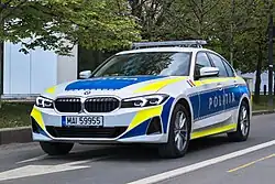 G20 LCI mit neuer Lichtsignatur als Polizeifahrzeug in Rumänien