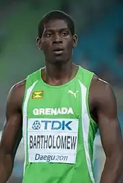 Der sechstplatzierte Rondell Bartholomew