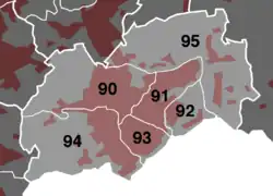 Einteilung in Quartiere