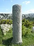 Römischer Meilenstein in den Corbières (Frankreich)