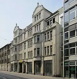 Ehemaliges LVZ-Gebäude, Tauchaer Straße; heute Rosa-Luxemburg-Straße 19/21 (2013)