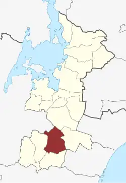 Lage des Gadstrup Sogn in der Roskilde Kommune