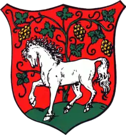 Roß und Weinrebe für Roßwein