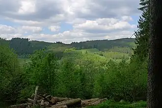 Der Goldene Zapfen rechts im Hintergrund (2015)