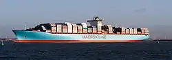 Estelle Maersk vor Rotterdam 2012