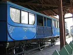 Salonwagen des Kalif-Sultan im Verkehrsmuseum Russe, Bulgarien