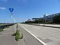 Heutige Nationalstraße 7 auf der 2003 vollendeten Ortsumgehung (Mikawa By-pass, 三川バイパス)