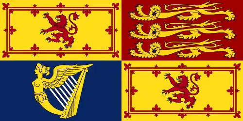 Royal Standard für den Gebrauch in Schottland