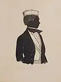 Silhouette Rudolf Friedrich von Fischer (1826–1911) als Zofinger, Fürsprecher, Obergerichtschreiber, Sachwalter, um 1848 (Privatbesitz)