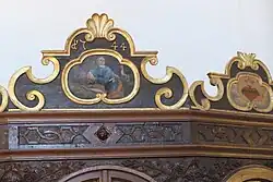 Verzierung eines Beichtstuhls