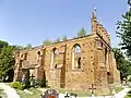 Ruine der gotischen Kirche in Ostaszewo