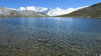 Rakaposhi-Haramosh-Massiv von Norden; Phuparash rechts der Bildmitte; Malubiting halblinks