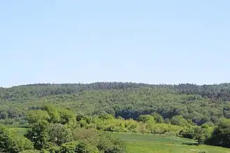 Der Sölzertsberg (Bildmitte) von Albstadt aus gesehen