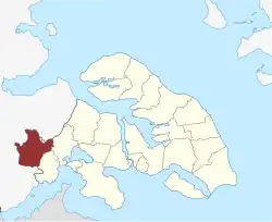 Lage des Kværs Sogn in der Sønderborg Kommune