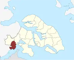 Lage des Rinkenæs Sogn in der Sønderborg Kommune