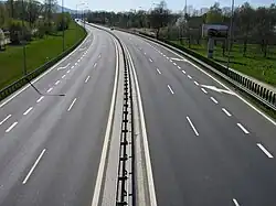 Die S52 beim Knoten Bielsko-B.-Międzyrzecka in Richtung Cieszyn