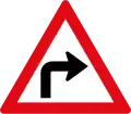Danger sharp curve ahead: Scharfe Kurve