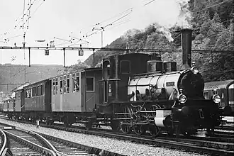 Die Ed 3/3 Nr. 3 «Langnau» anlässlich einer Sonderfahrt in den 1960er Jahren