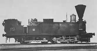 Die von Wilhelm von Engerth entwickelte Engerth-Lokomotive SB 610.