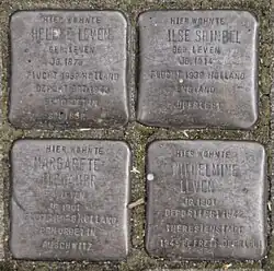 Stolpersteine für die Familie Leven