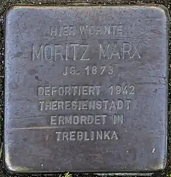 Stolperstein für Moritz Marx