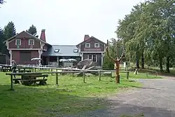 Blick zur Ausflugsgaststätte