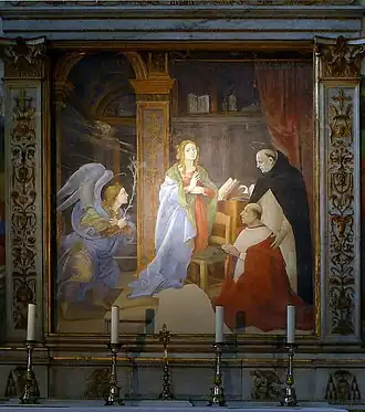 Hl. Thomas empfiehlt Kardinal Carafa