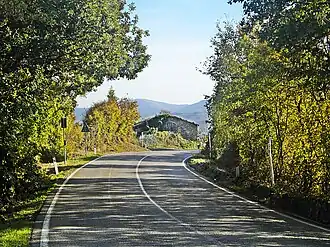 Die Strada Statale 65 bei Le Croci (Barberino di Mugello)