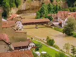 Die Saane bei Freiburg