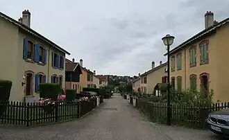 Straße in der Arbeitersiedlung