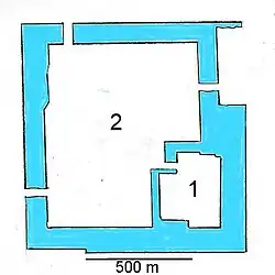 1 = Hommaru 2 = Ni-no-maru