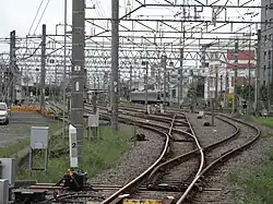 Abstellanlage entlang der Sagami-Linie