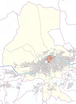 Österreichkarte, Position von Saggen hervorgehoben