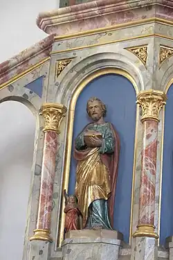 Evangelist Matthäus mit geflügeltem Menschen