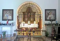 Innenansicht der Kapelle Notre-Dame-du-Mont