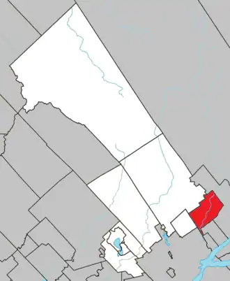 Lage in der MRC La Jacques-Cartier