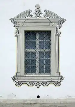 Farbfasche in Trompe-l’œil-Manier in Salem (Baden-Württemberg)