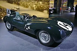 Der Jaguar D-Type mit dem Duncan Hamilton Gesamtzweiter beim 24-Stunden-Rennen von Le Mans 1954 wurde