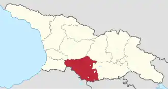 Lage innerhalb Georgiens