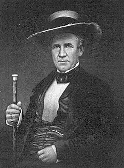 Sam Houston, 1836–1838 und 1844–1846 Präsident des unabhängigen Staates Texas (Fotografie, 1854)