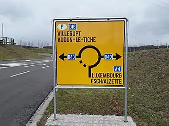 Neues Ende der A4/B40 kurz vor der französischen Grenze