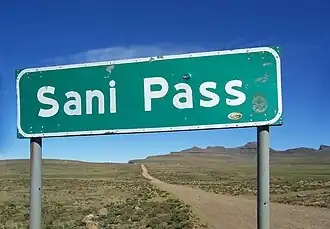 Sanipass-Schild