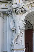 Atlant am Haupttor von Stift Sankt Florian, 1710er Jahre