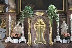 Hochaltar, heiliger Benedikt und heiliger Franziskus