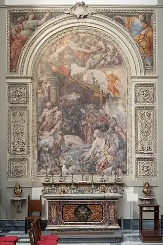 Altar links: Die Anbetung der Hirten (7)