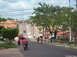 Ländliche Straße in Santa Luzia