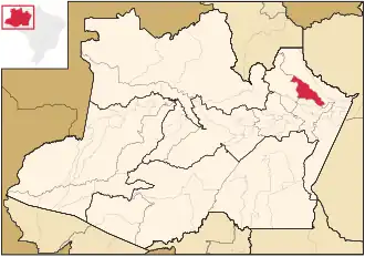 Lage von São Sebastião do Uatumã in Amazonas