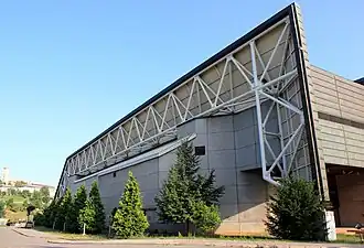 Außenansicht der Olympiahalle (August 2015)